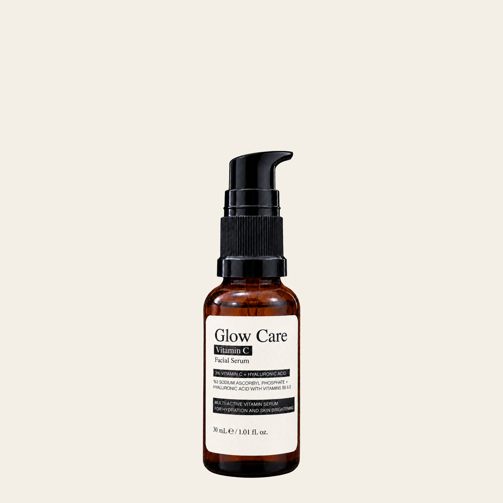 Glow Care Vitamin C Facial Serum, 30 millilitre amber bottle